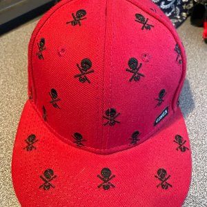 C1RCA AUTHENTIC HEADWEAR 7 1/4 SKATER CAP RED